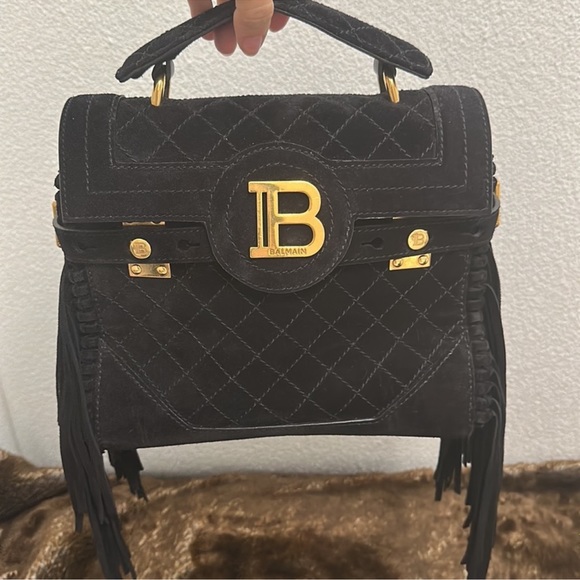 Leather fringe B-Buzz 23 Balmain - Picture 1 of 4